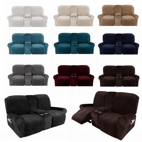 Premium Stretch Recliner Chair Slipcover - Durable & Seamless Protection for Your Loveseat and 2-Seater Couch, Instantly E