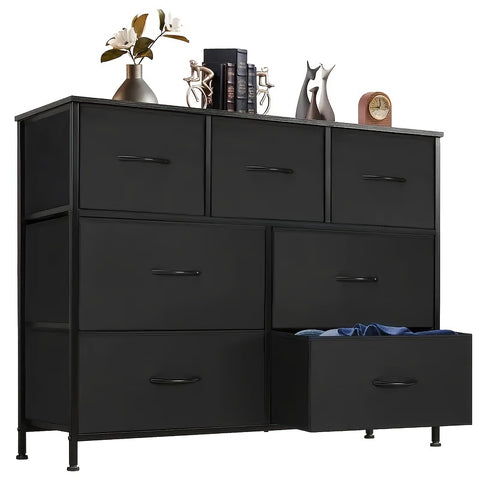 7-Drawer Fabric Storage Tower Dresser - Sturdy Floor-Mounted